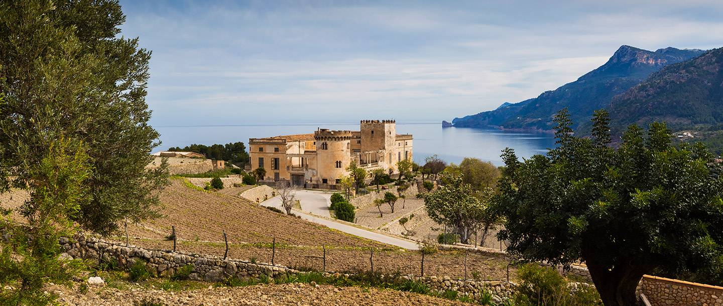 The large historic Son Bunyola manor house, Son Bunyola Estate, luxury villas in Mallorca, large group holidays Mallorca