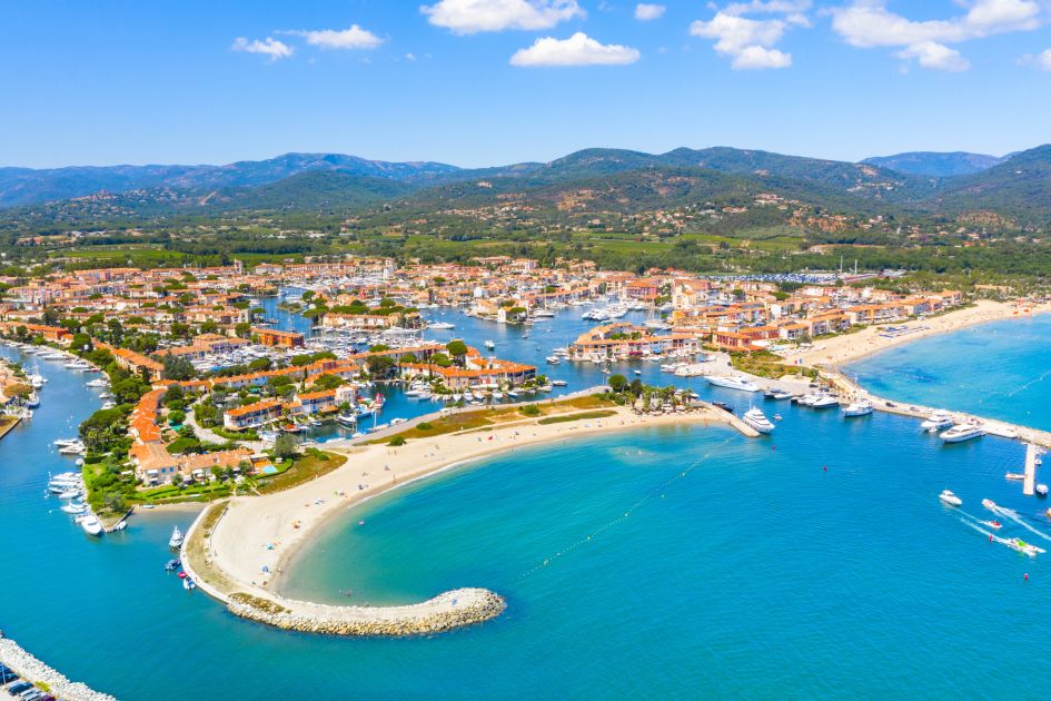 View over the colourful Port Grimaud