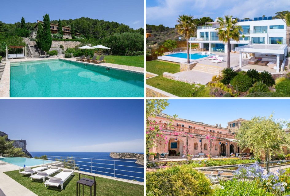 Luxury Villas, Mallorca Collage of luxury Mallorcan Villas.