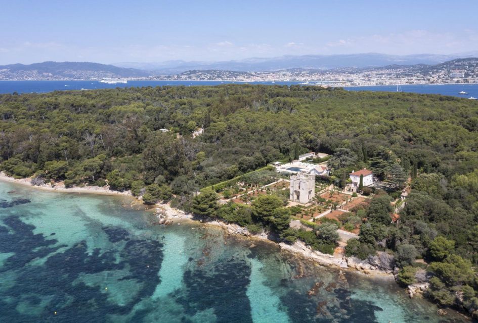 Le Grand Jardin, Cannes, France Le Grand Jardin, one of the most unique luxury villas in Cannes, on its own private island surrounded by lush greenery. The building itself is a fortress.