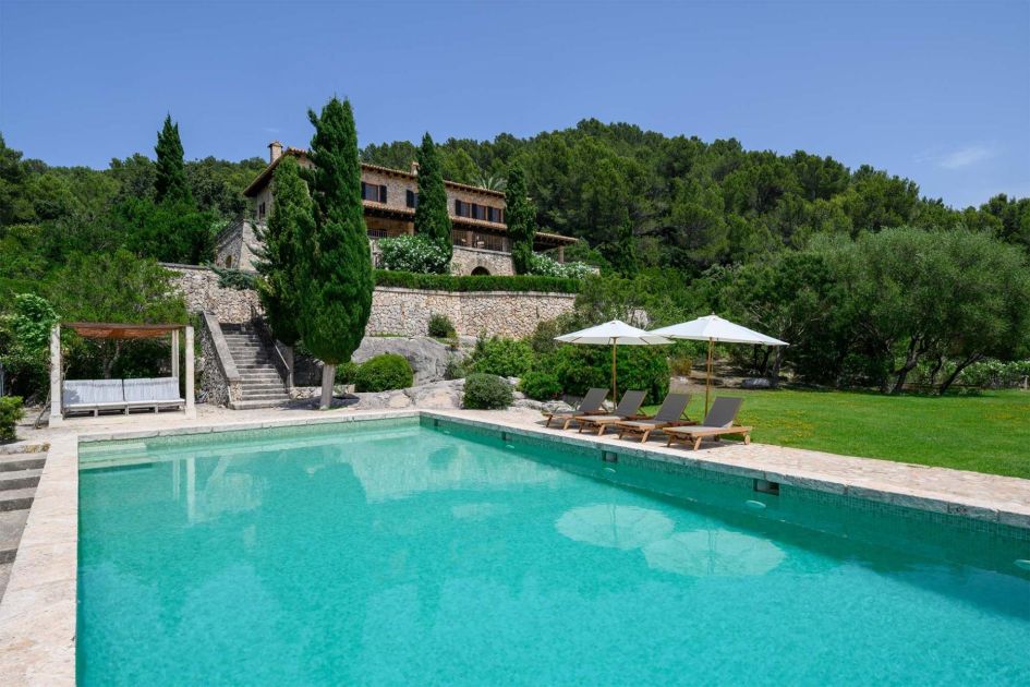 Villa Can Tramuntana, Mallorca A scenic garden and swimming pool offer plenty of room to play as the villa sits at an elevated position.