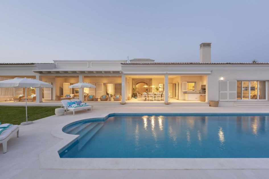Villa Hibiscus Beach House, Algarve Outdoor lounging and dining areas offer easy access to the outdoor pool in Villa Hibiscus Beach House.